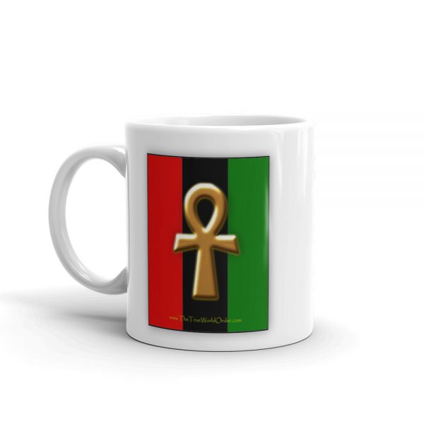 The True World Order "Ankh Key of Life" Mug, Double-Sided Print, 11 oz.