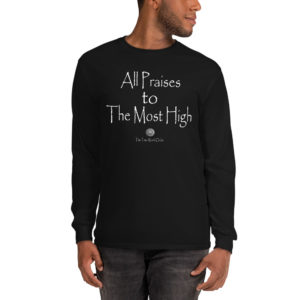 TTWO-All-Praises-to-The-Most-High_mockup_Front_Mens-2_Black