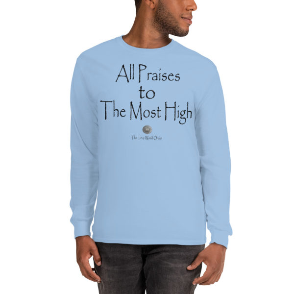 TTWO-All-Praises-to-The-Most-High_mockup_Front_Mens-2_Light-Blue