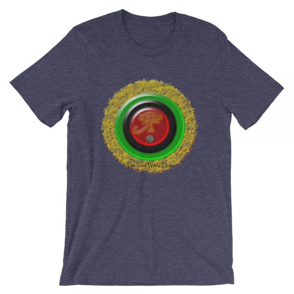 TTWO-Color-Burst-Red-Black-Green-Gold_mockup_Front_Wrinkled_Heather-Midnight-Navy