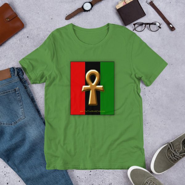 The True World Order Ankh Key of Life Short-Sleeve Unisex T-Shirt, Leaf