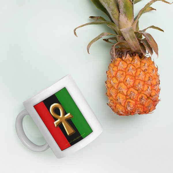 The True World Order "Ankh Key of Life" Mug, Double-Sided Print, 11 oz.