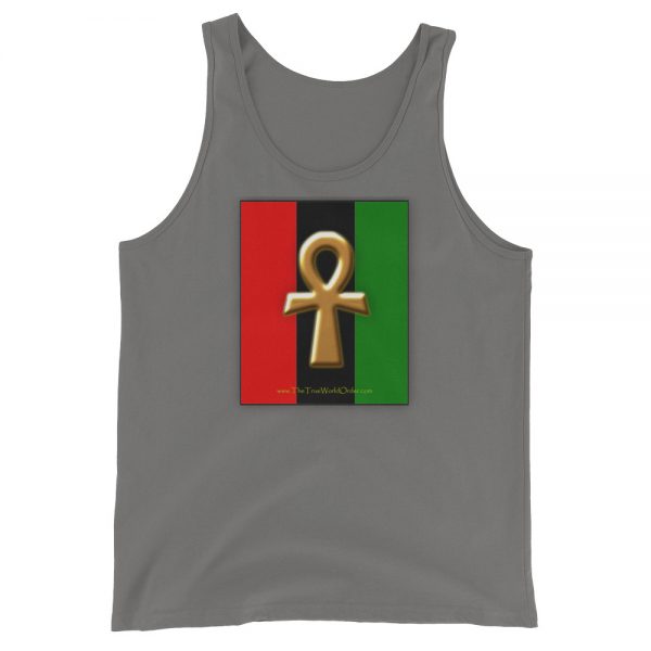 The True World Order “Ankh Key of Life” Unisex Tank Top, Asphalt