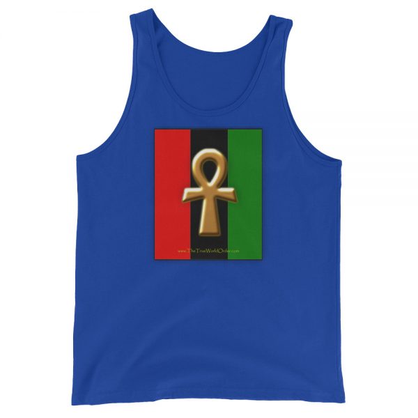 The True World Order “Ankh Key of Life” Unisex Tank Top, True Royal