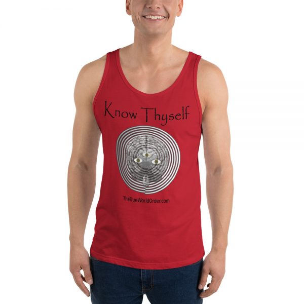 The True World Order "Know Thyself" Unisex Tank Top, Red