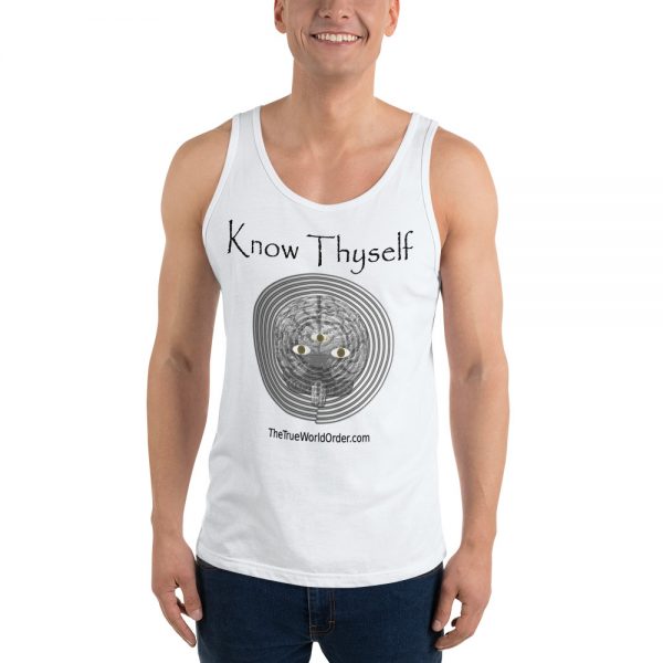 The True World Order Know Thyself Unisex Tank Top, White