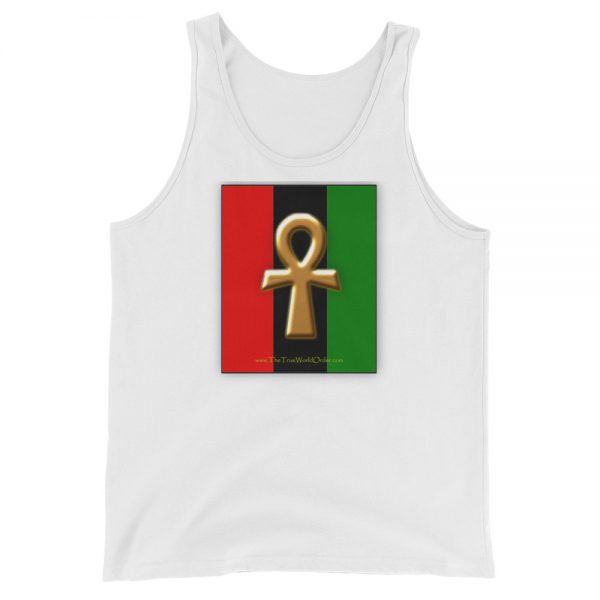 The True World Order “Ankh Key of Life” Unisex Tank Top, White