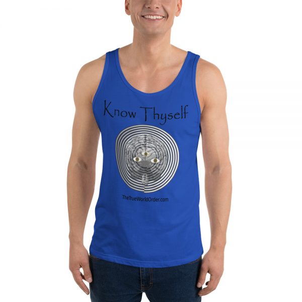 The True World Order Know Thyself Unisex Tank Top, True Royal