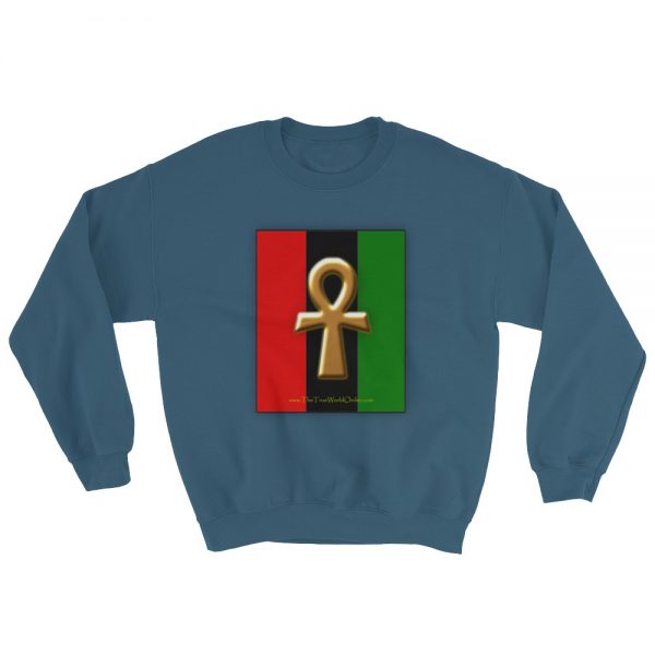 The True World Order "Ankh Key of Life" Sweatshirt, Unisex, Blue