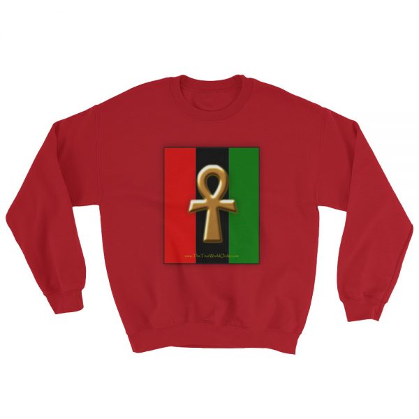 The True World Order "Ankh Key of Life" Sweatshirt, Unisex, Red