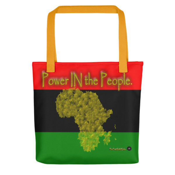 The True World Order "Power IN the People" Tote bag, Yellow Handle