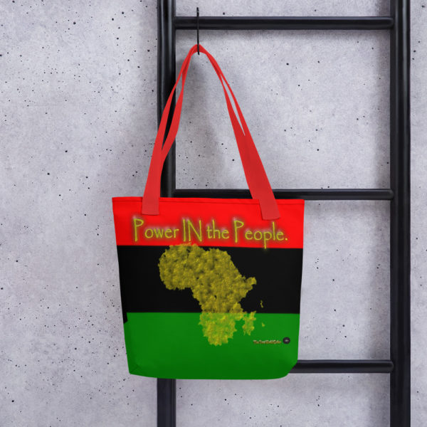 The True World Order "Power IN the People" Tote bag, Red Handle