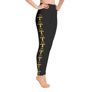 The True World Order 18 Golden Ankhs Yoga Leggings_mockup_Right