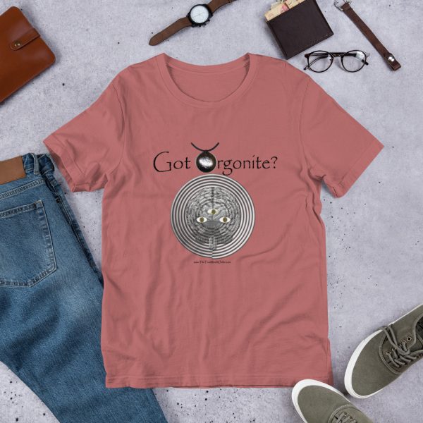 The True World Order “Got Orgonite?” Short-Sleeve Unisex T-Shirt, Mauve