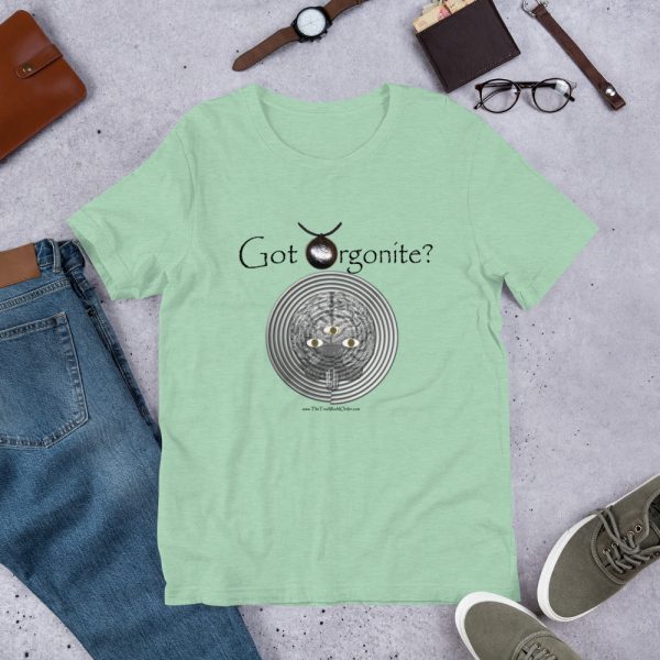 The True World Order “Got Orgonite?” Short-Sleeve Unisex T-Shirt, Heather Prism Mint