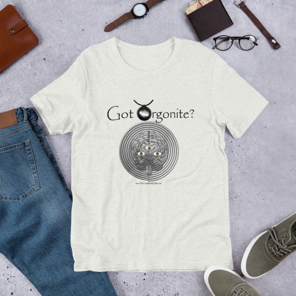 The True World Order “Got Orgonite?” Short-Sleeve Unisex T-Shirt, Ash