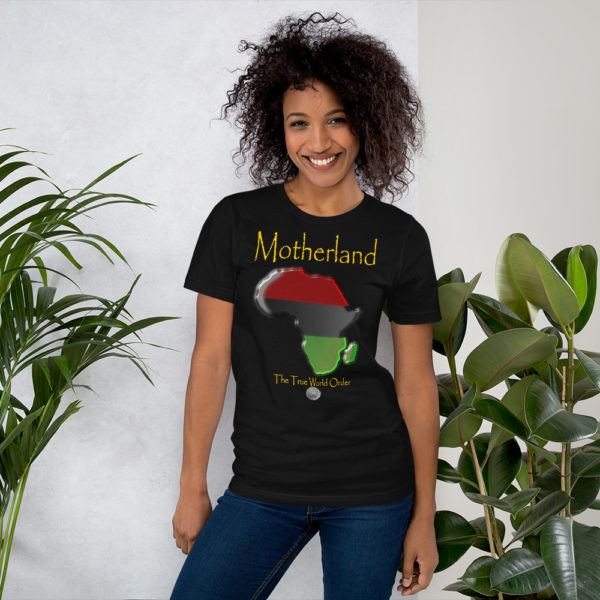 The True World Order “Africa, Motherland” Short-Sleeve Unisex T-Shirt, Black