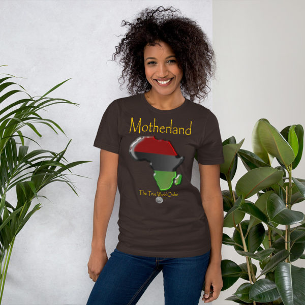 The True World Order “Africa, Motherland” Short-Sleeve Unisex T-Shirt, Brown