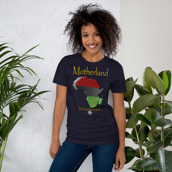 The True World Order “Africa, Motherland” Short-Sleeve Unisex T-Shirt, Navy