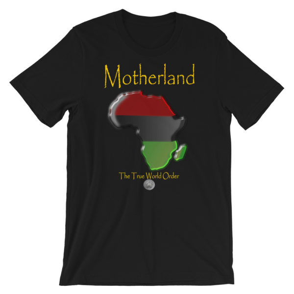 The True World Order “Africa, Motherland” Short-Sleeve Unisex T-Shirt, Black