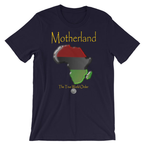 The True World Order “Africa, Motherland” Short-Sleeve Unisex T-Shirt, Navy