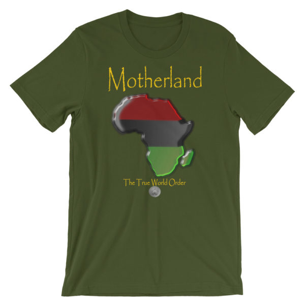 The True World Order “Africa, Motherland” Short-Sleeve Unisex T-Shirt, Olive