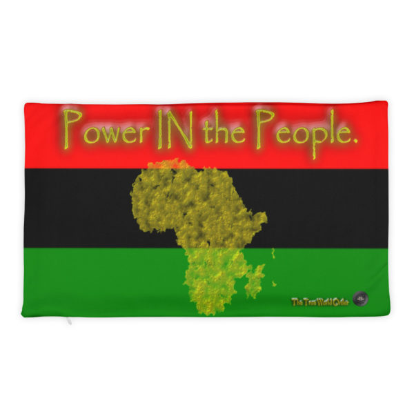 The True World Order “Power IN the People” Basic Pillow Case only, Back