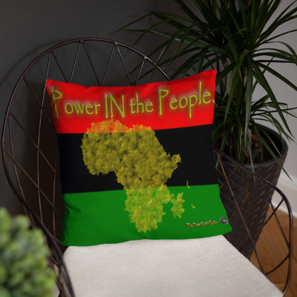 The True World Order “Power IN the People” Basic Throw Pillow, Square, 18x18, Back