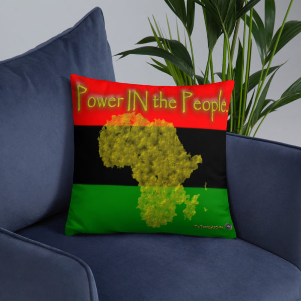 The True World Order “Power IN the People” Basic Throw Pillow, Square, 18x18, Front