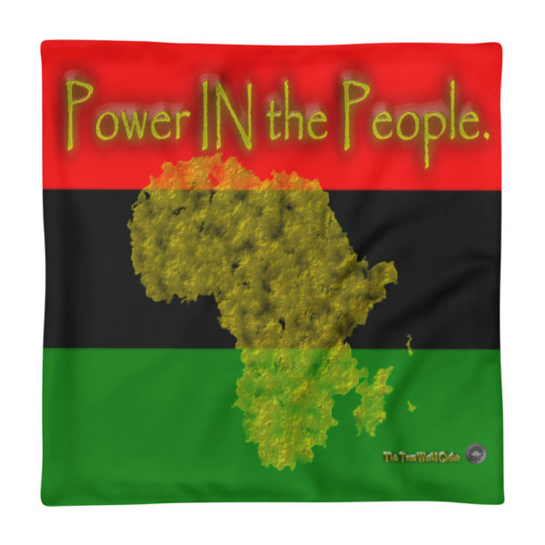 The True World Order “Power IN the People” Basic Pillow Case only, Back