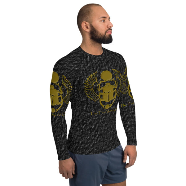 The True World Order All-over Print Men's Rash Guard Crinkled Black, Right