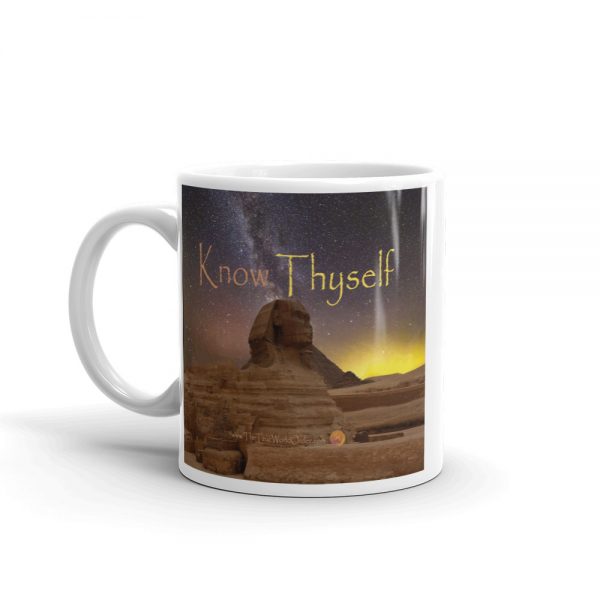 The True World Order “Sphinx, Know Thyself” Mug, 11 oz.