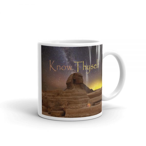 The True World Order “Sphinx, Know Thyself” Mug, 11 oz.