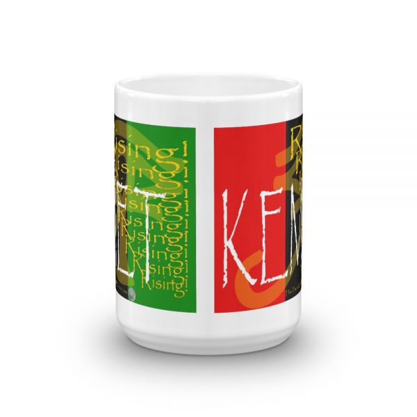 The True World Order “Kemet Rising!” Mug, 15 oz., front