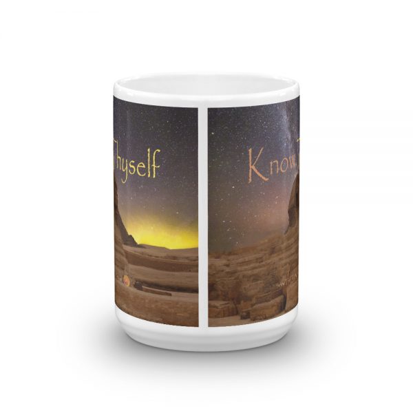 The True World Order “Sphinx, Know Thyself” Mug, 15 oz.