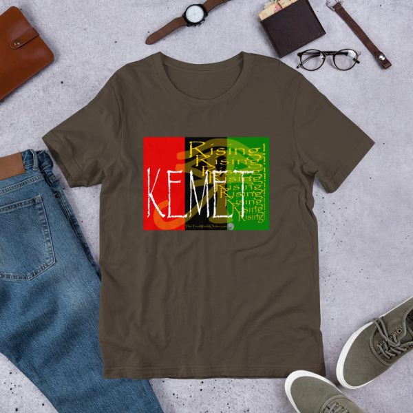 The True World Order “Kemet Rising” Short-Sleeve Unisex T-Shirt, Army