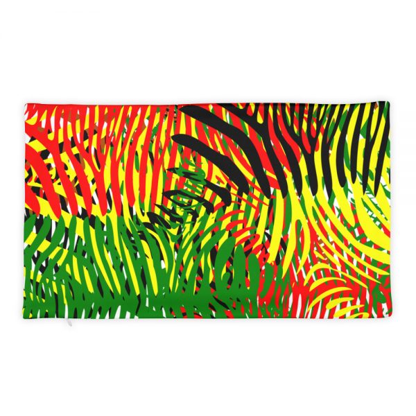 The True World Order “African Colors Zebra Print” Basic Pillow Case only, 12"x20"