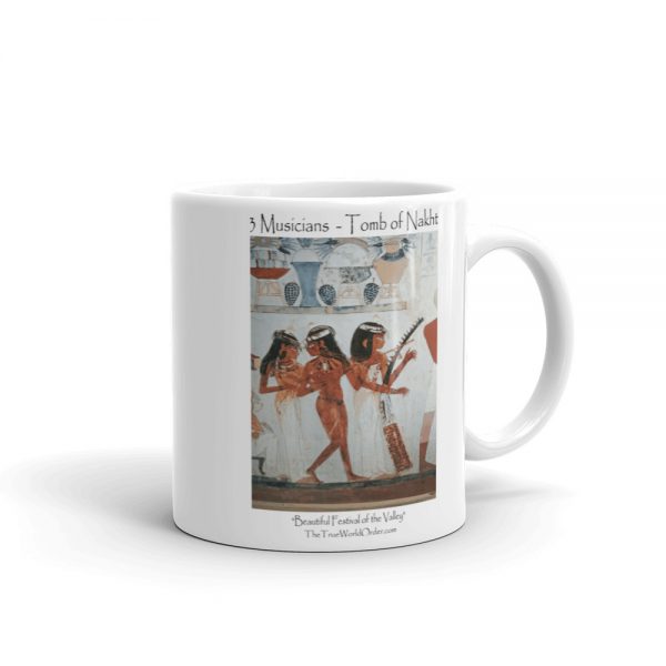 TTWO 3 Musicians, Tomb of Nakht Mug, 11 oz, right