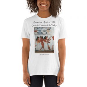 TTWO "3 Musicians, Tomb of Nakht" Short-Sleeve Unisex T-Shirt, White