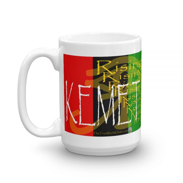 The True World Order “Kemet Rising!” Mug, 15 oz., left