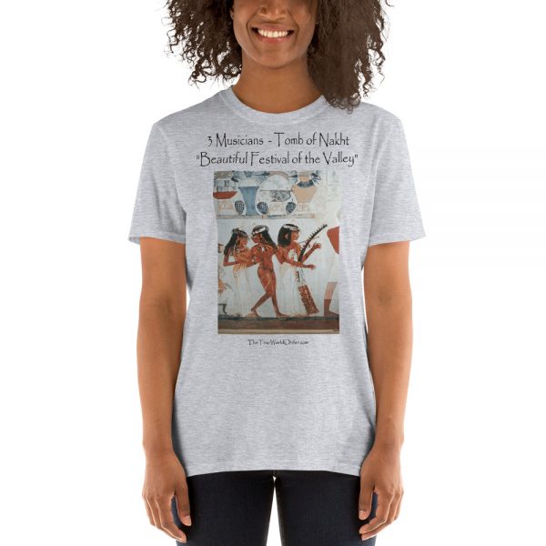 TTWO "3 Musicians, Tomb of Nakht" Short-Sleeve Unisex T-Shirt, Sport Grey