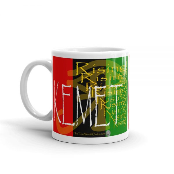 The True World Order “Kemet Rising!” Mug, 11 oz., left