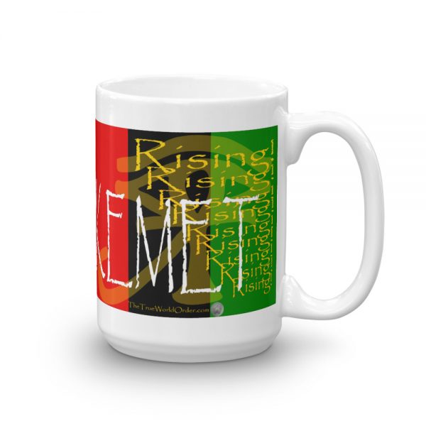 The True World Order “Kemet Rising!” Mug, 15 oz., right