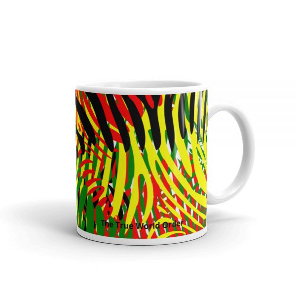 The True World Order “African Colors Zebra Print” Mug, 11 oz., Right