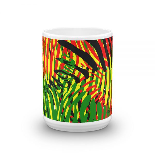 The True World Order “African Colors Zebra Print” Mug, 15 oz., Front