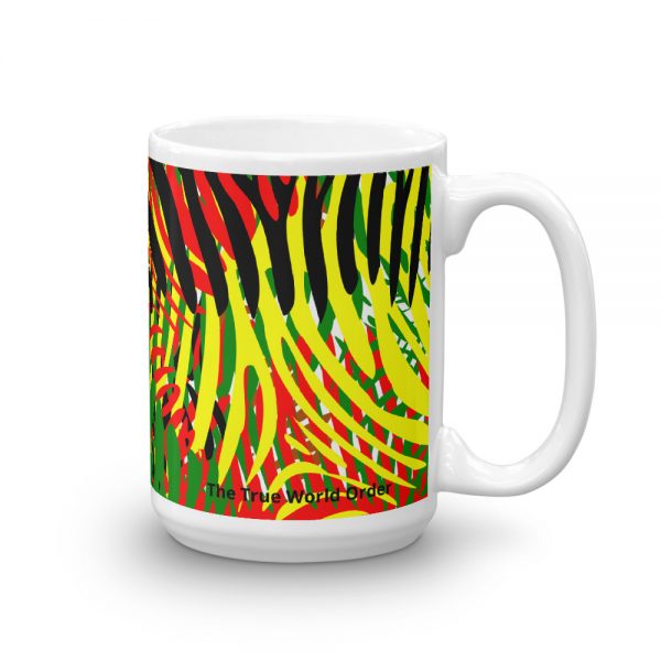 The True World Order “African Colors Zebra Print” Mug, 15 oz., Right