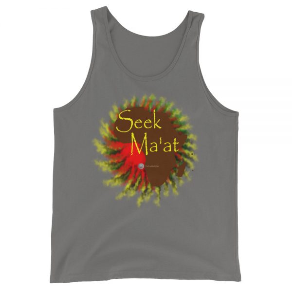 The True World Order "Seek Ma'at, Africa" Unisex Jersey Tank with Tear Away Label, Asphalt