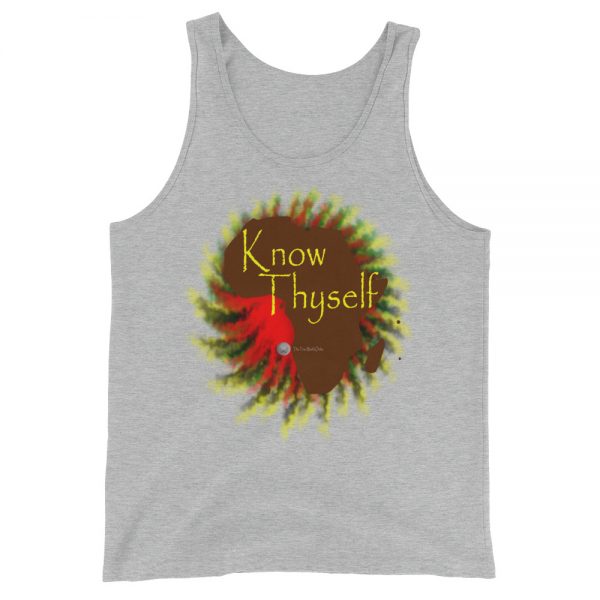 The True World Order "Know Thyself, Africa" Unisex Jersey Tank with Tear Away Label, Athletic Heather