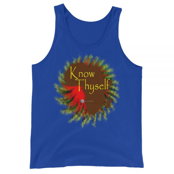 The True World Order "Know Thyself, Africa" Unisex Jersey Tank with Tear Away Label, True Royal