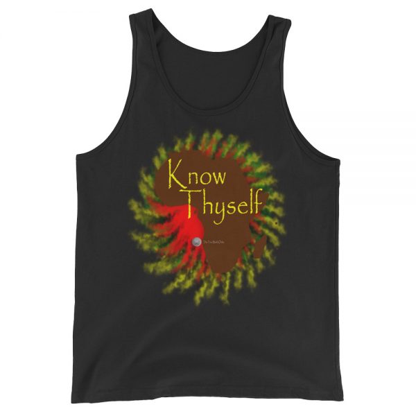 The True World Order "Know Thyself, Africa" Unisex Jersey Tank with Tear Away Label, Black